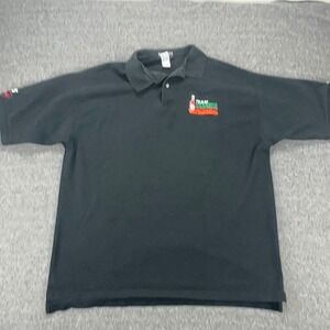 Team Tabasco Racing Polo Shirt Mens XXL Black NASCAR‎ Vantage Classics